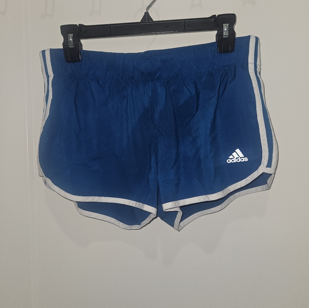 Blue Adidas shorts